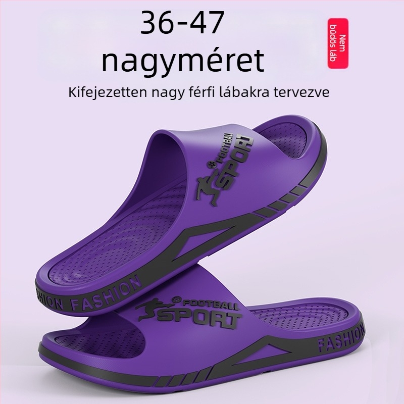 Szagtalan férfi szandál csúszásmentes vastag talppal, beltéri és kültéri használatra, extra nagy méret, nyár