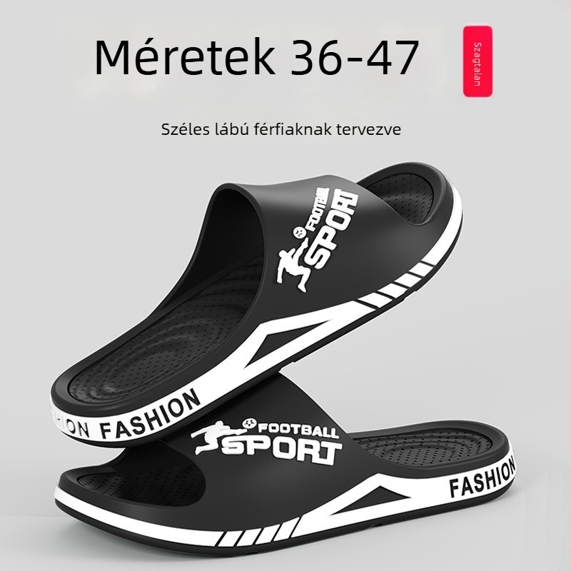 Szagtalan férfi szandál csúszásmentes vastag talppal, beltéri és kültéri használatra, extra nagy méret, nyár