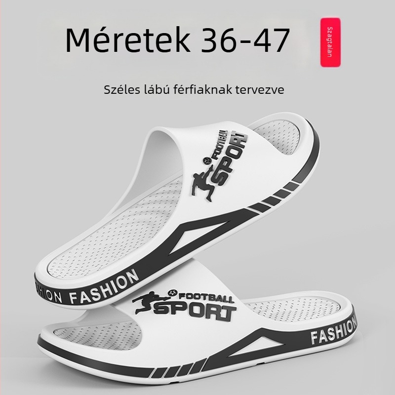 Szagtalan férfi szandál csúszásmentes vastag talppal, beltéri és kültéri használatra, extra nagy méret, nyár