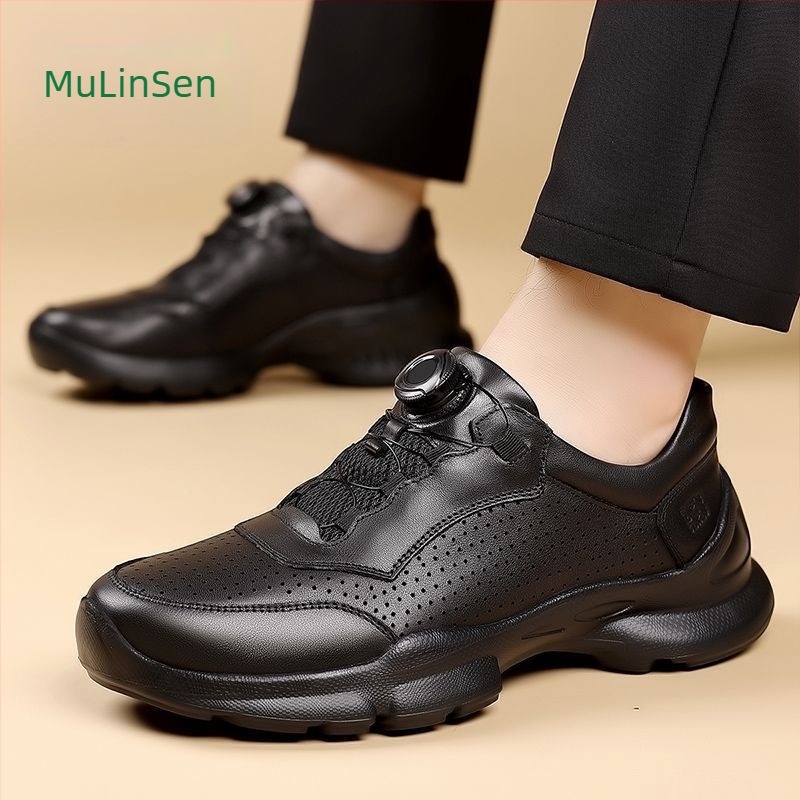 Férfi loafers első osztályú borjúbőrből, alacsony felső rész, gumírozott talp, elasztikus záródás, kerek orr