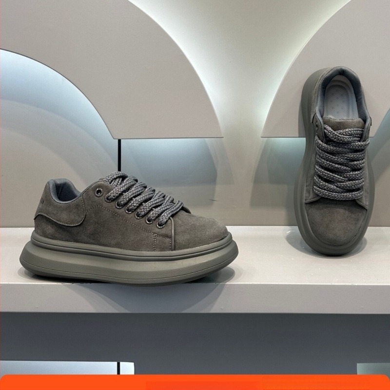Férfi textil loaferok fűzővel, hegyes orrú, nyári mindennapi cipő magasságot növelő talppal