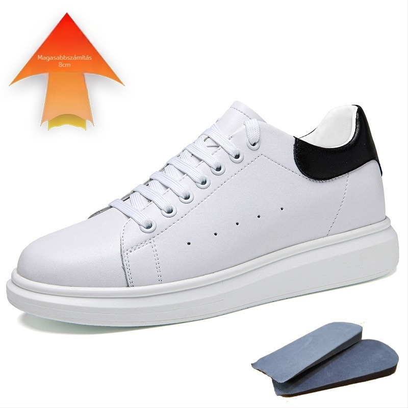 Valódi bőrből készült sneaker, alacsony sarkú 1–3 cm, fűzővel záródó, PU talp
