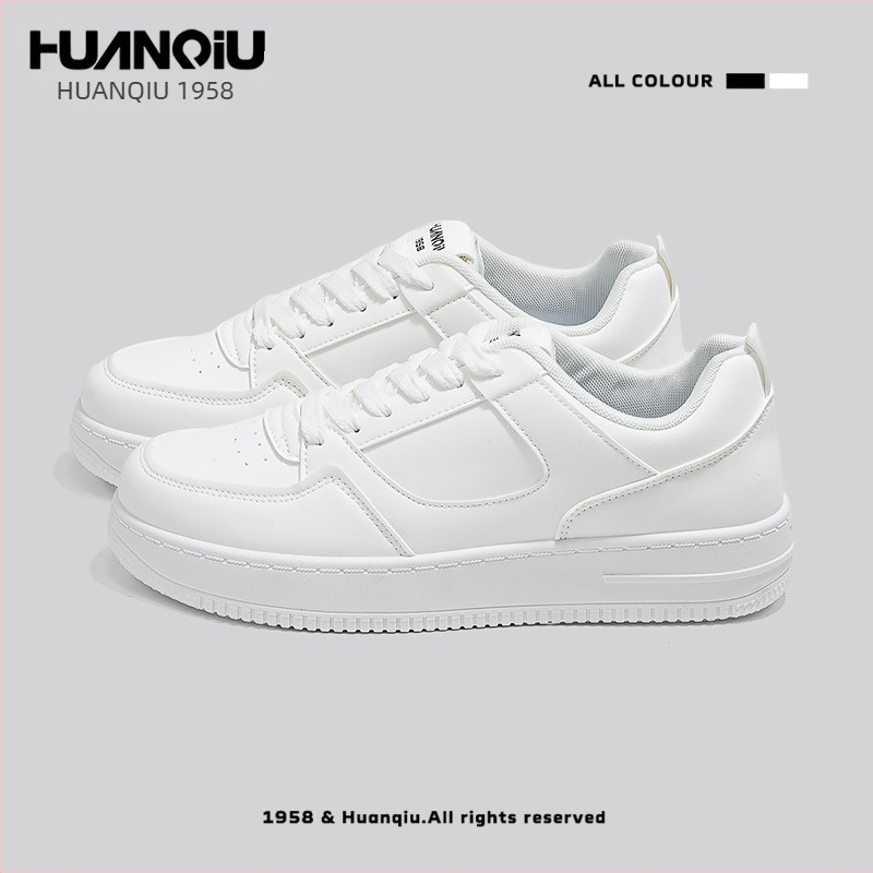 Férfi sneaker – kerek orr, műbőr felsőrész, 3–5 cm magas sarok, PVC talp, EVA talpbetét, mindennapi sportcipő