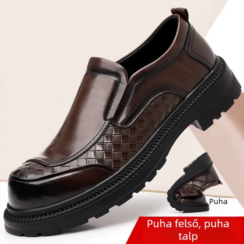 Férfi mokaszlin vastag talppal – Tide hunter, felső rész mikroszálas bőr, gumitalp, kerek orr, alacsony boka, lélegző és csúszásmentes