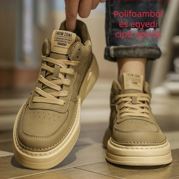 Téli board cipő PU felsőrész, PU belső talp, gumitalp, magas szárú, kerek orr