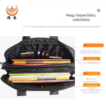 Yajie Férfi Laptop Táska | Oxford Anyag | Modell 3208-3237 | Vízálló | Poliészter Bélés | Üzleti utakhoz