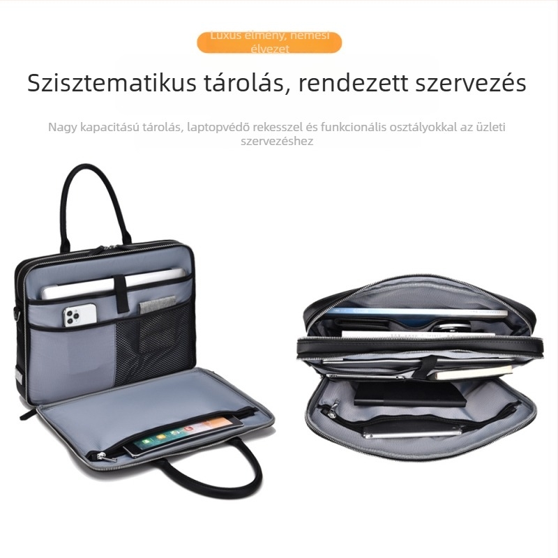 HUABUPS PU üzleti táska 16 hüvelykes laptophoz, vízálló