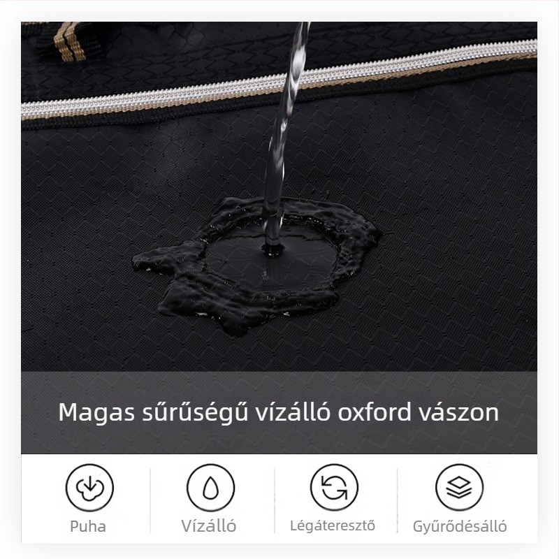 Férfi irodai dokumentumtáska, vízálló Oxford vászonból, kézi hordozás, logóval, könnyű