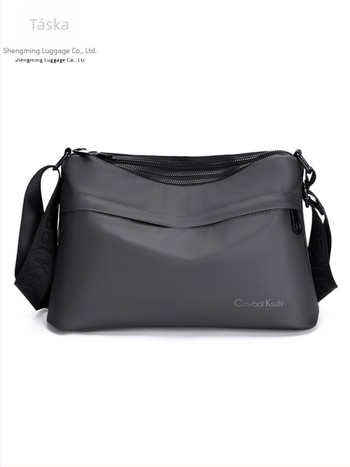 Férfi keresztpántos oldaltáska, könnyű, többrekeszes üzleti-szabadidős stílusú, vízálló utazásokhoz