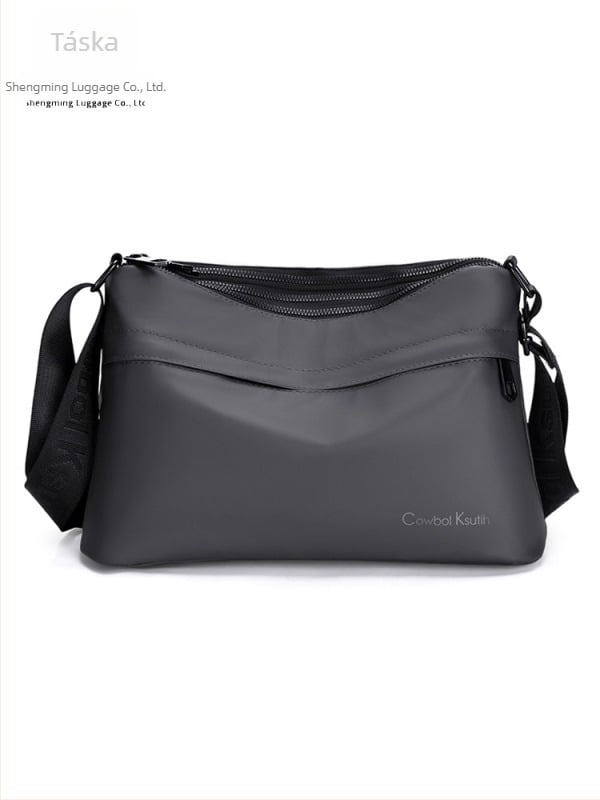 Férfi keresztpántos oldaltáska, könnyű, többrekeszes üzleti-szabadidős stílusú, vízálló utazásokhoz