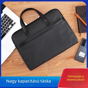 Jin Zhengnuo férfi üzleti aktatáska, vízálló Oxford anyagból, csíkos minta, stílus: üzleti utak, Modell 2102