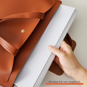 Peter PU bőrhatású üzleti dokumentumtáska kapcsos záródással, vízálló irodai táska