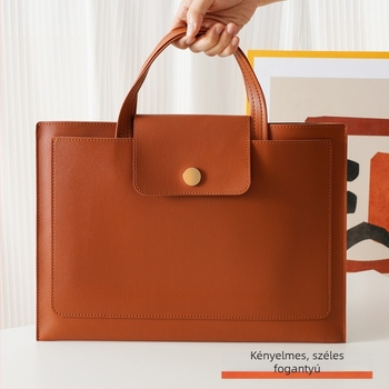 Peter PU bőrhatású üzleti dokumentumtáska kapcsos záródással, vízálló irodai táska