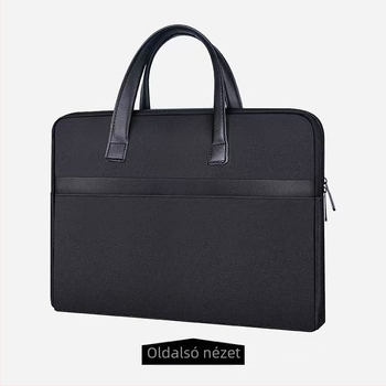 Üzleti aktatáska dokumentumokhoz és laptophoz, Oxford anyag, kockás mintázat, poliészter bélés, vízálló és kopásálló, több rekesz