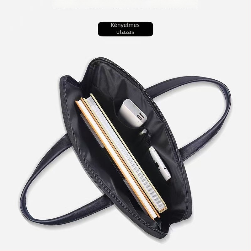 Üzleti aktatáska dokumentumokhoz és laptophoz, Oxford anyag, kockás mintázat, poliészter bélés, vízálló és kopásálló, több rekesz