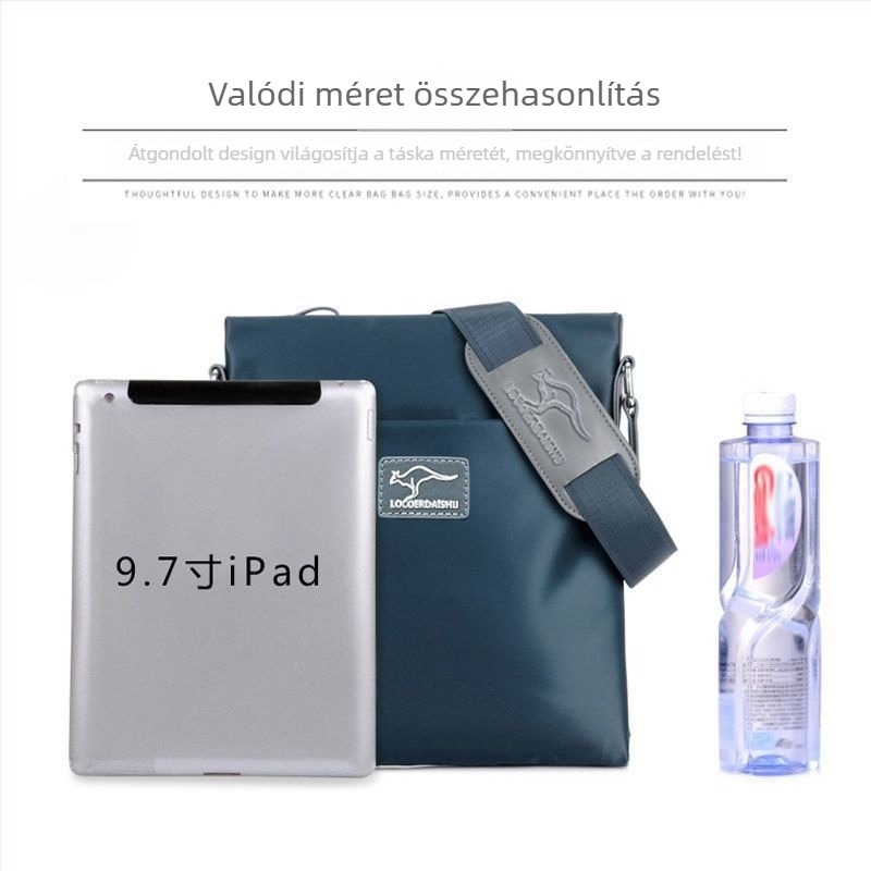 Férfi válltáska — Corduroy, vízálló, bélés: Oxford spinning, alkalmas üzleti utazásokra, 2018 tavaszán bemutatva