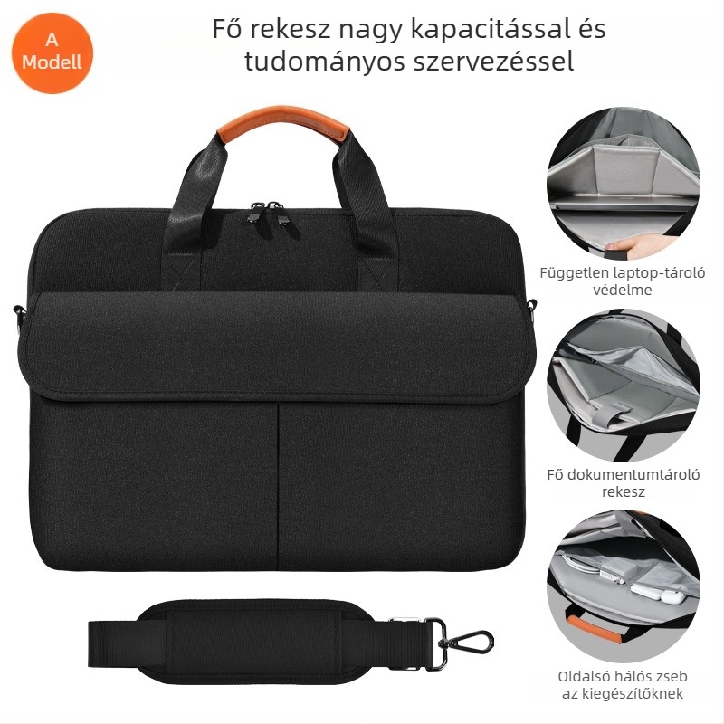 16 hüvelykes laptop táska, nagy kapacitású üzleti aktatáska, vállon átvethető 14 hüvelykes laptophoz