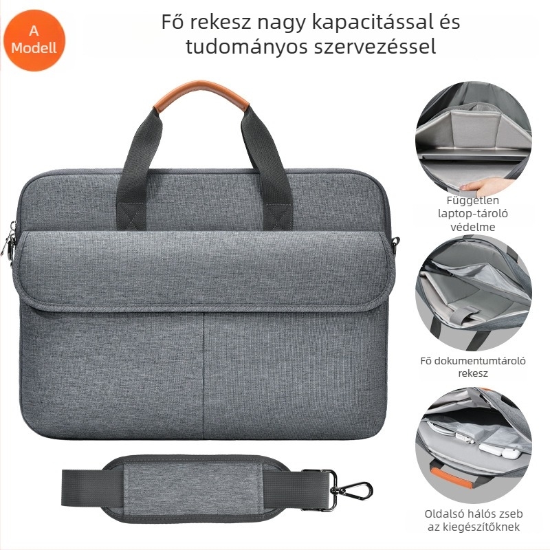 16 hüvelykes laptop táska, nagy kapacitású üzleti aktatáska, vállon átvethető 14 hüvelykes laptophoz
