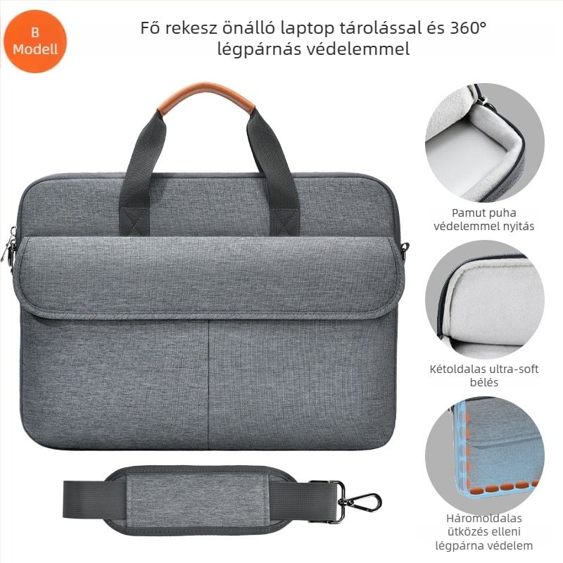 16 hüvelykes laptop táska, nagy kapacitású üzleti aktatáska, vállon átvethető 14 hüvelykes laptophoz
