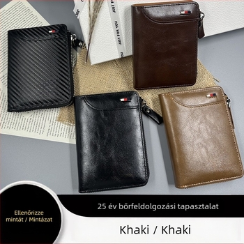 Férfi PU rövid pénztárca, üzleti elit stílus, PU bélés, Youniu Leather Goods