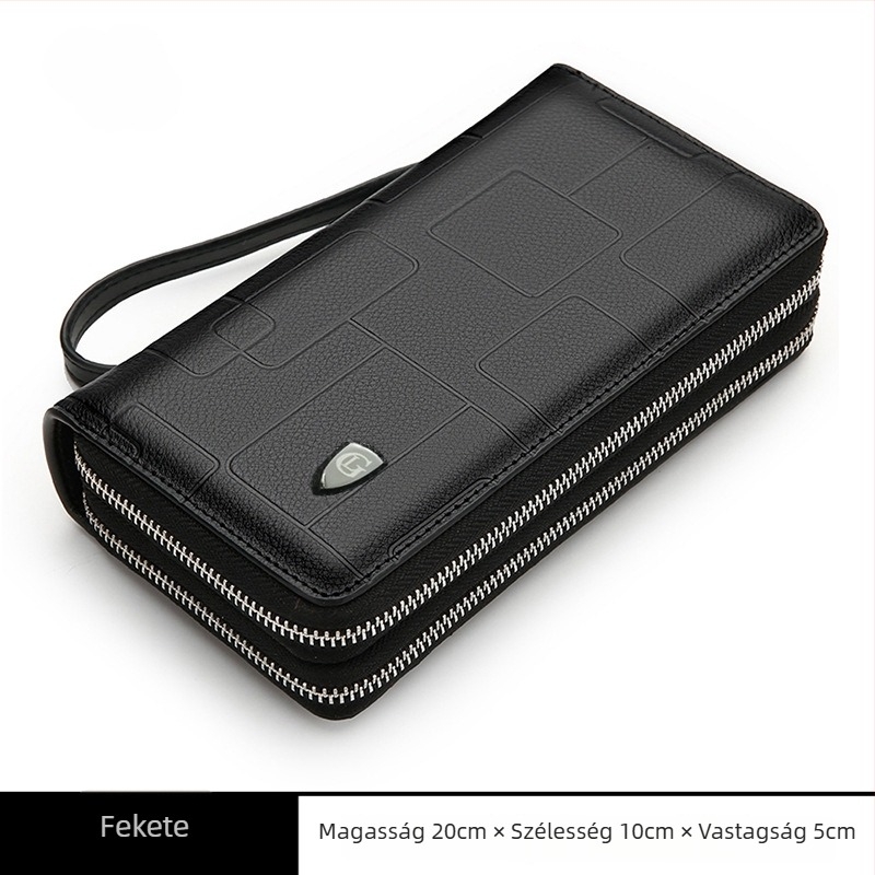 DIVECEN férfi bőrtáska clutch üzleti utazáshoz, valódi bőr, lélegző, vízálló, ultra könnyű, kopásálló