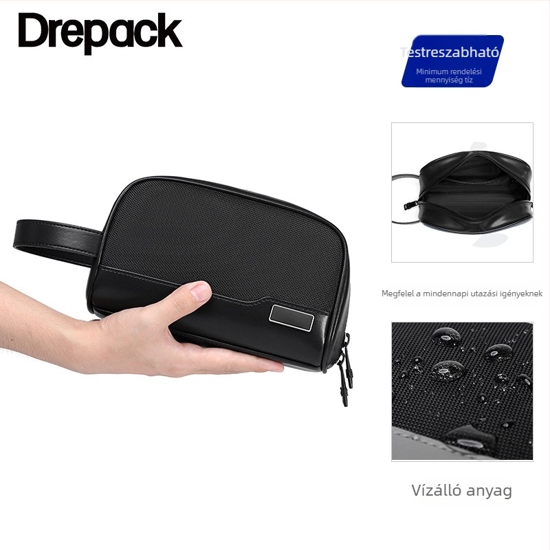 Férfi clutch táska — Oxford anyag, vízálló, 8 hüvelykes laptophoz, üzleti utazásokhoz