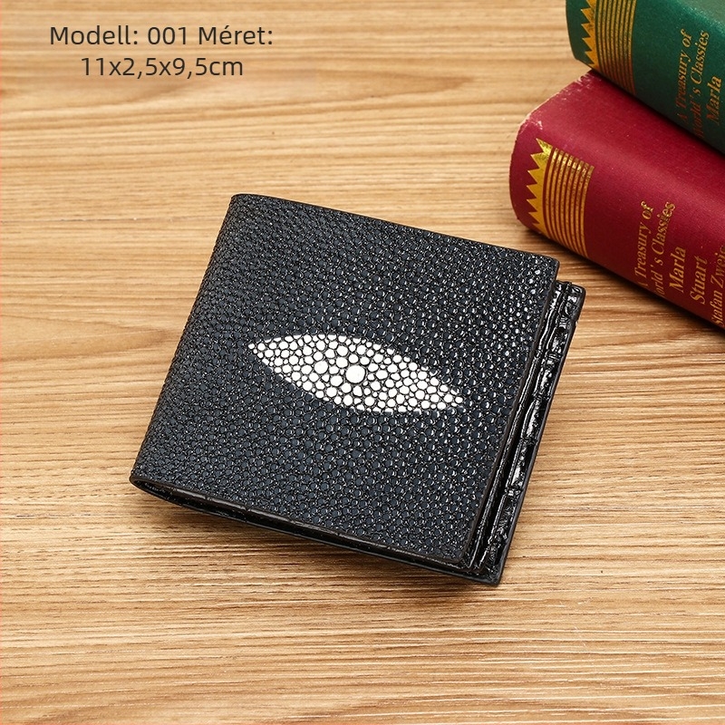Valódi bőr clutch táska, pearl fish skin textúra, több kártyahely, üzleti elit stílus, 2025 tavaszi megjelenés