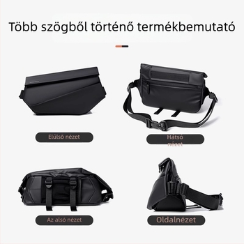 Férfiaknak készült crossbody táska Oxford anyagból, vízálló, mindennapi stílus, poliészter bélés