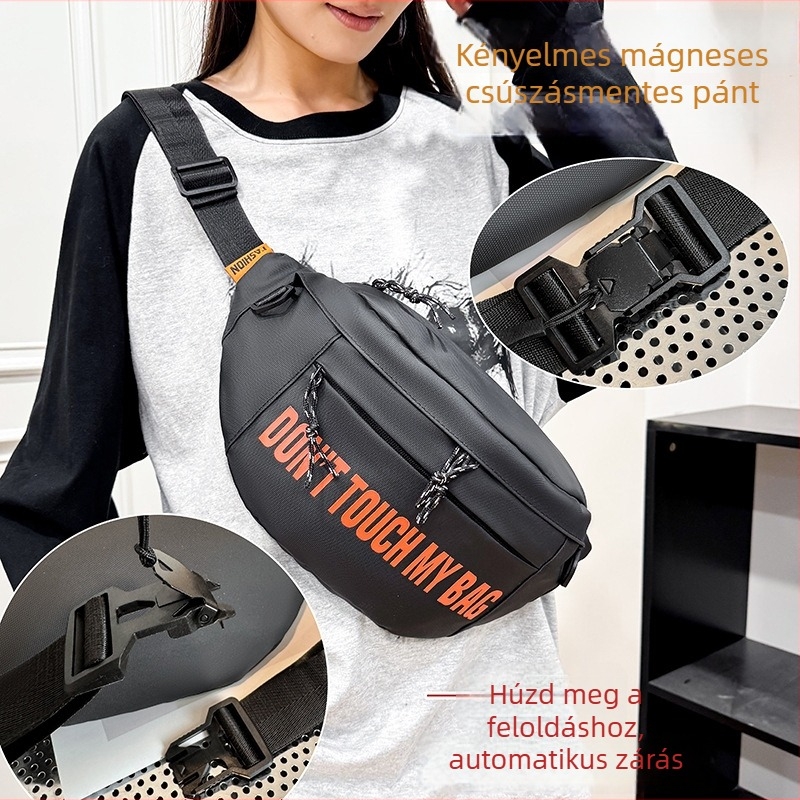 Férfi crossbody táska napi használatra és utazáshoz — nylon, ultrakönnyű, kopásálló, vízálló, mágneses zár