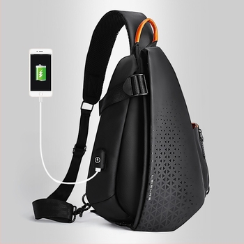 Férfi crossbody táska, nejlonból, vízálló, utcai stílus, KAMUANG