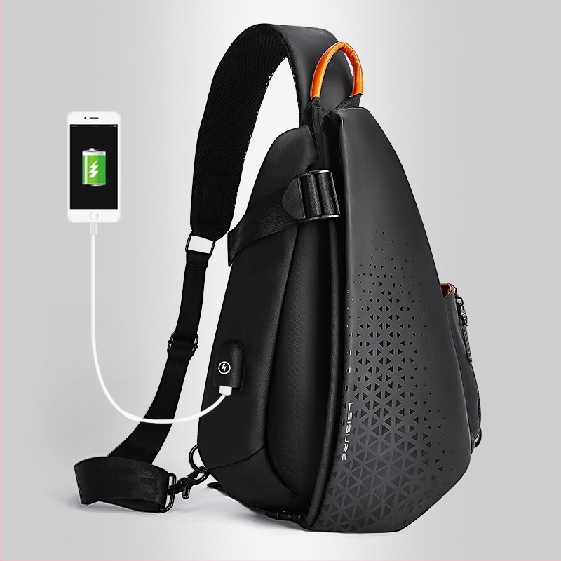 Férfi crossbody táska, nejlonból, vízálló, utcai stílus, KAMUANG