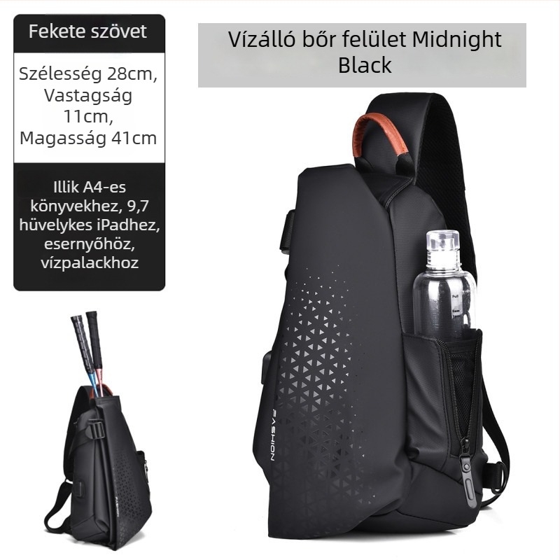 Férfi crossbody táska, nejlonból, vízálló, utcai stílus, KAMUANG