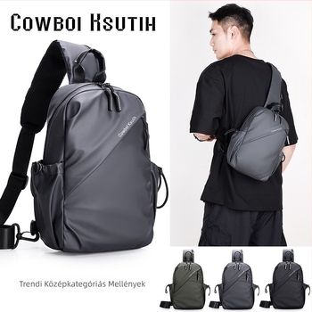 Férfi mellkas táska crossbody – nylon, vízálló, lélegző, ultrakönnyű, bővíthető, street-stílus