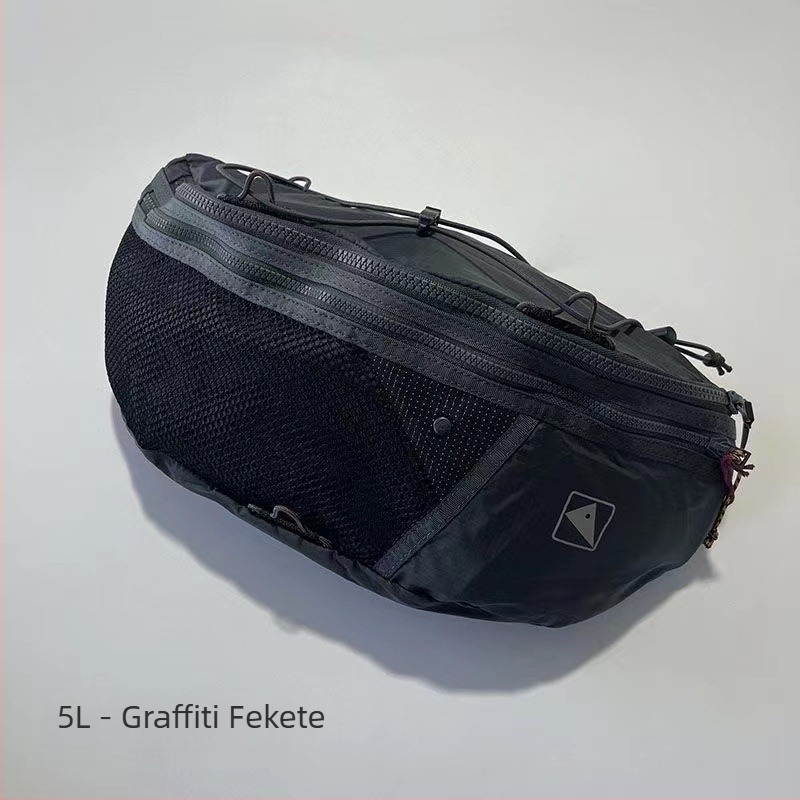 Férfi mellkas táska nagy kapacitású, nylon anyag, lélegző kialakítás, városi egyszerű stílus, egyszínű