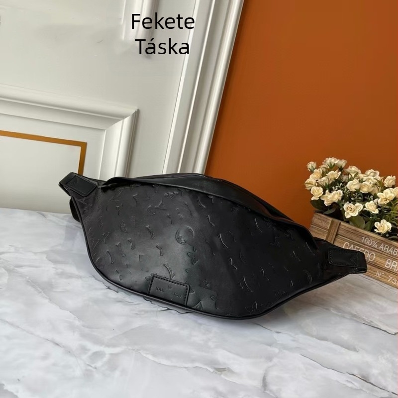 Férfi övtáska - Valódi bőr, Légáteresztő, Antibakteriális, Poliészter bélés, Napi használatra