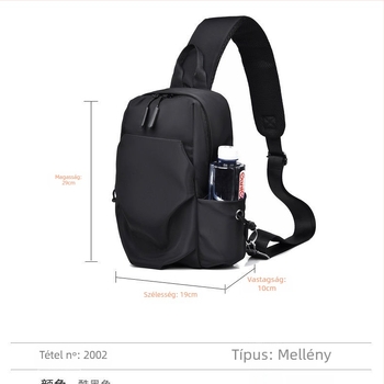 Férfi Chest Bag Crossbody - PU Anyag, Nylon Bélés, Szabadidős Utazásokhoz