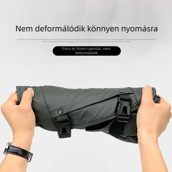 Férfi vintage keresztpántos válltáska, poliészter, vízálló, 12 hüvelykes laptophoz, Sunghee