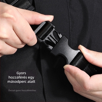 Bubm Férfi Oldaltáska – Casual Stílus, Anyag: 1050D Cordura Invista Ballistic Nylon, Vízálló és Kopásálló, Belső: Oxford Szövet Futball Mintával