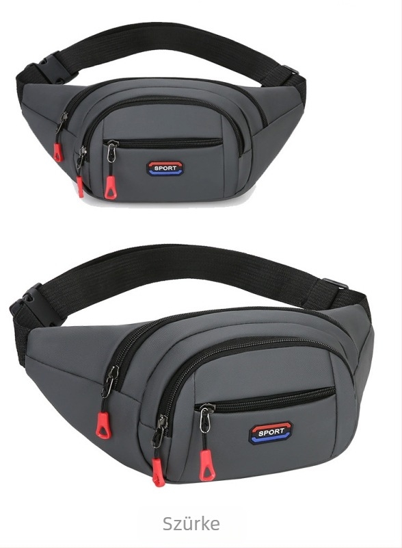 Férfi mellkas táska, városi minimalist stílus, Oxford anyag, egyszínű, poliészter bélés, több rekesz