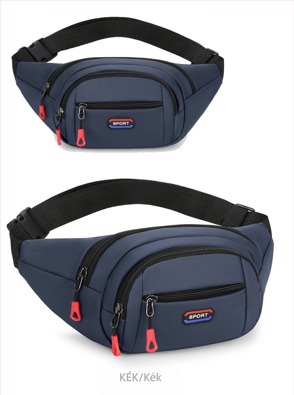 Férfi mellkas táska, városi minimalist stílus, Oxford anyag, egyszínű, poliészter bélés, több rekesz