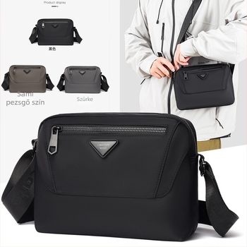 Cebiy Kate férfi Oxford anyagú crossbody táska, városi egyszerű stílus, lélegző és vízálló, poliészter bélés