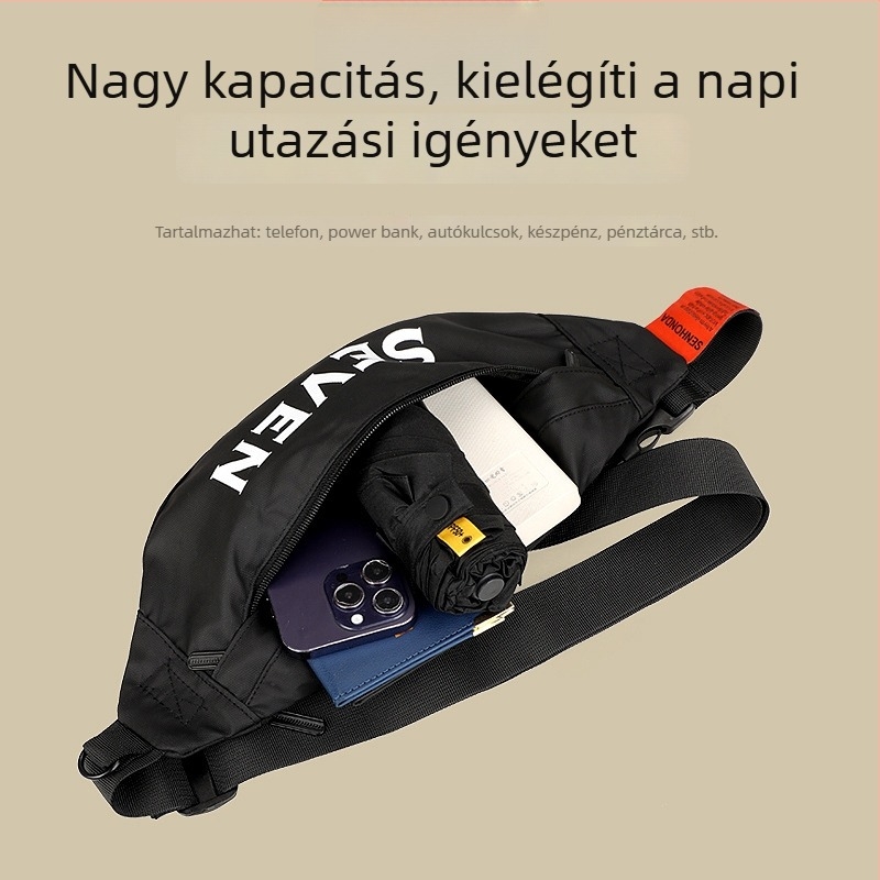 PVC anyagú sport övtáska, vízálló és kopásálló, uniszex, kültéri sportokhoz