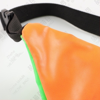 PVC anyagú sport deréktáska, PU bélés, uniszex, kültéri sportokra, szabadidős utazási stílus