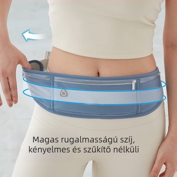 Uniszex sport derék tasak futáshoz és kültéri túrákhoz, nylonból, vízálló, ultrakönnyű, csökkenti a terhet