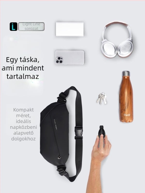 Férfi keresztpántos utazó táska – Oxford anyag, szabadidős stílus, 8 hüvelykes laptop, Marco leden