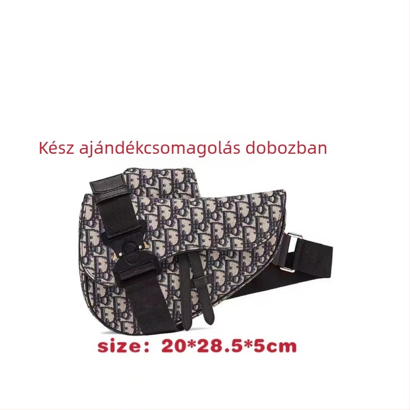 Férfi mellkas táska vászon jacquard hímzéssel – lélegző, kopásálló, bővíthető