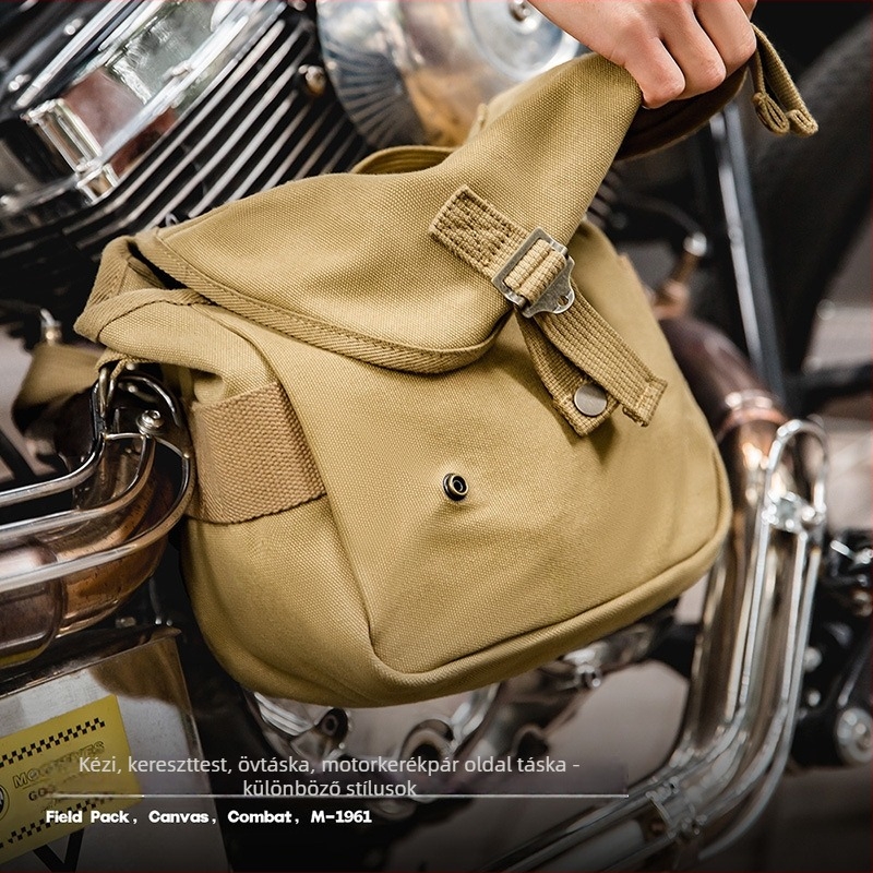Madden Workwear M1961 pamut keresztpántos oldaltáska, bővíthető, egyszínű minta, belső pamut bélés