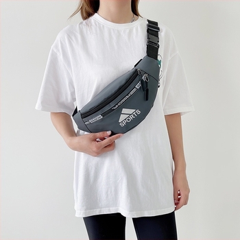 Férfi derék táska – Oxford anyag, vízálló, egyszínű mintázat, poliészter bélés, szabadidős utazásokhoz