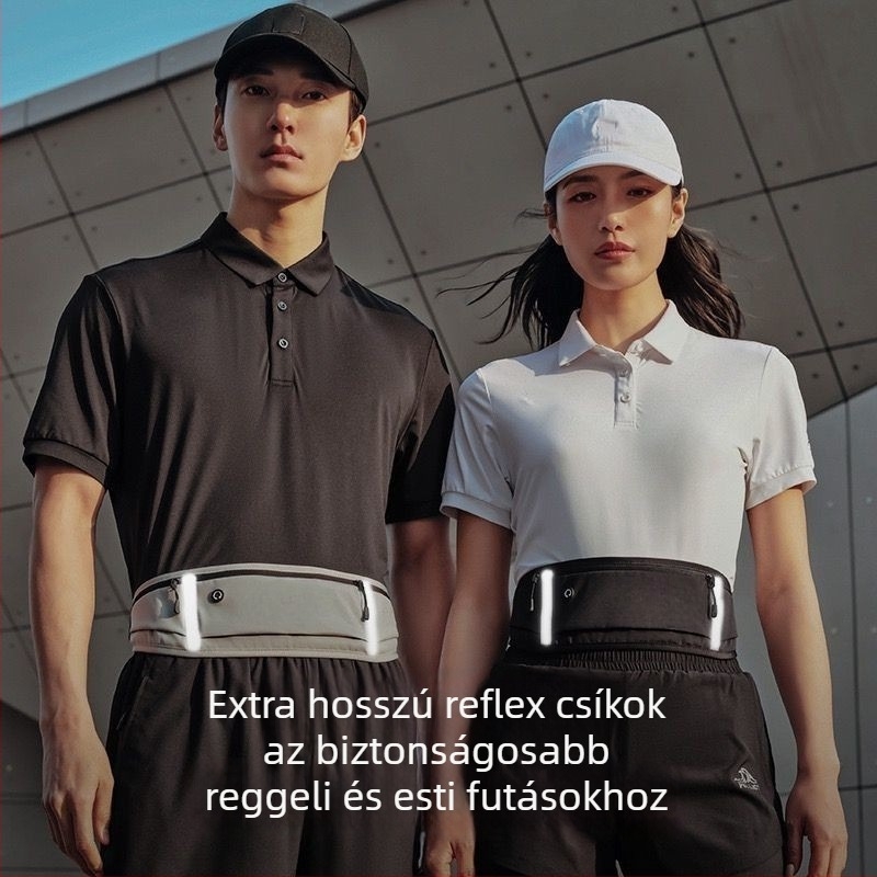 Futósöv Derék Táska - Uniszex sportpánt, Poliészter, Légáteresztő, Antibakteriális, Éjszakai fényvisszaverő