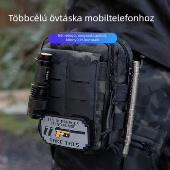 Taktikai deréktáska, többfunkciós kültéri felszerelés, funkciókód 20865388422, poliészter bélés, 2024 tavasz
